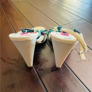 Dress Shoes with White and Blue Accents